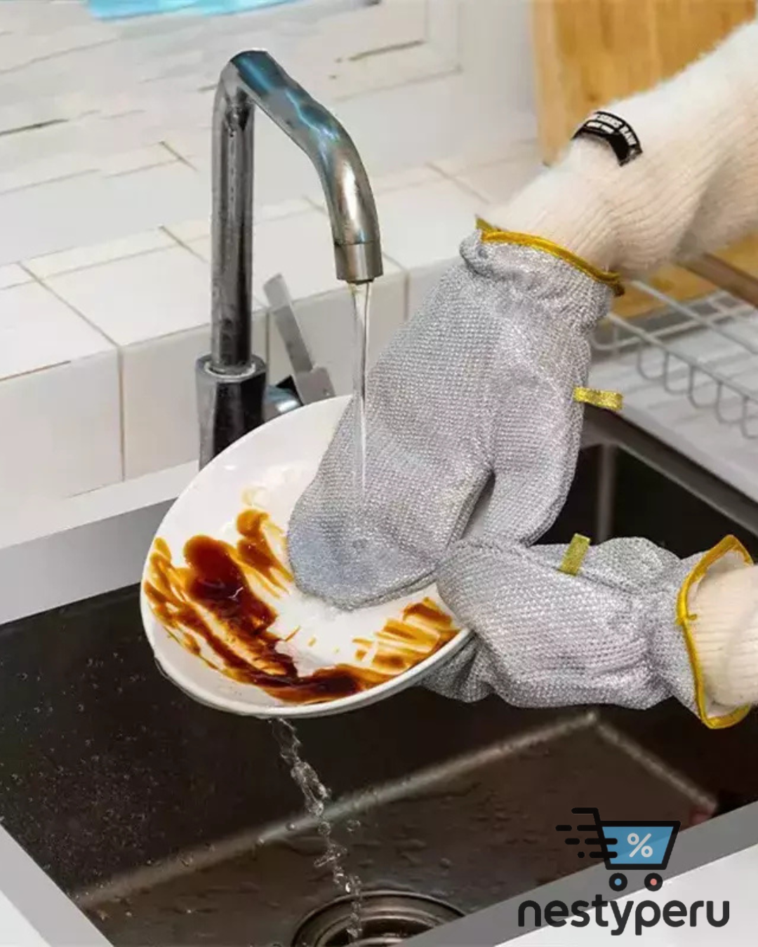 GUANTES DE ALAMBRE MULTIFUNCIONAL PARA COCINA