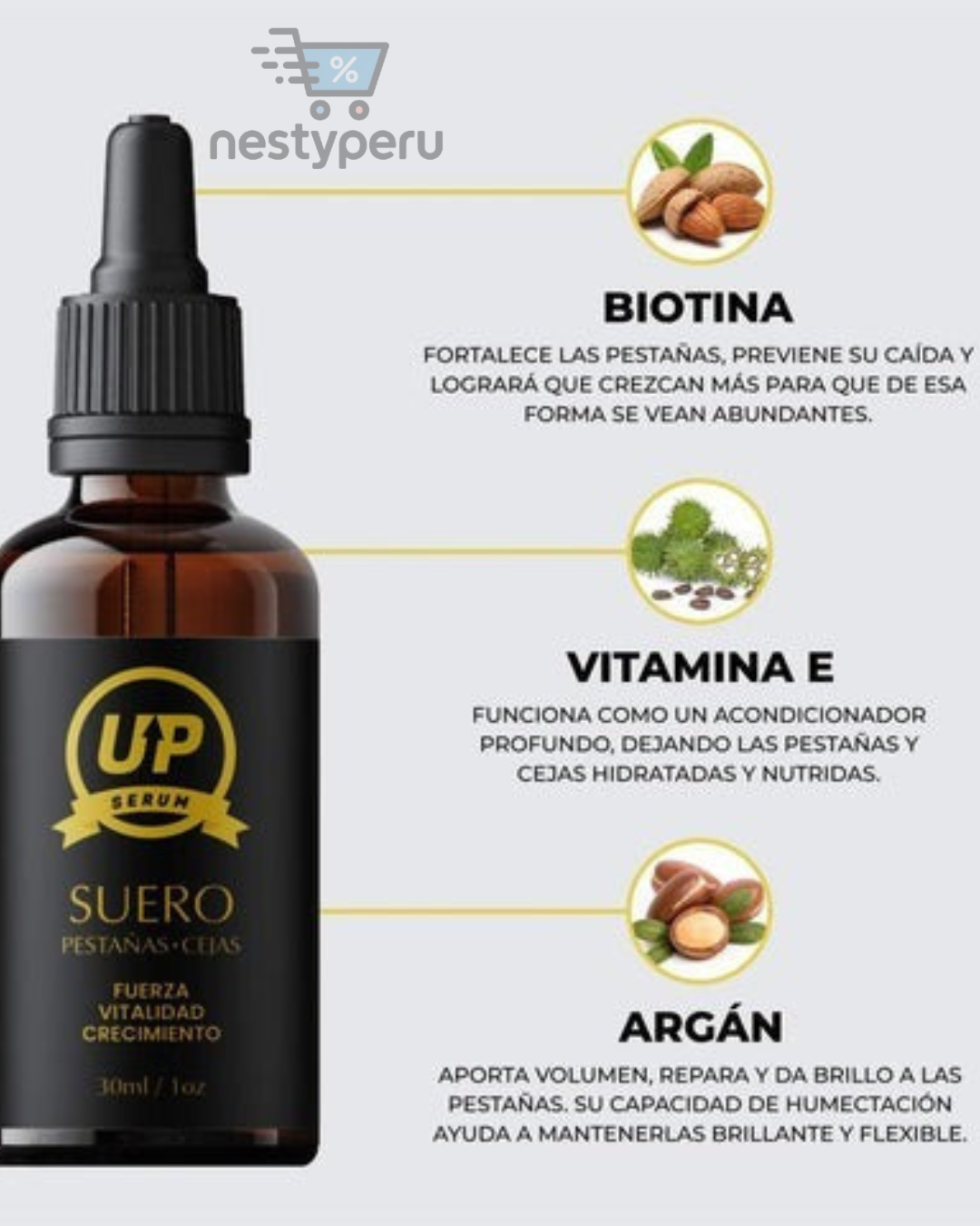 Serum Up De Cejas y Pestañas