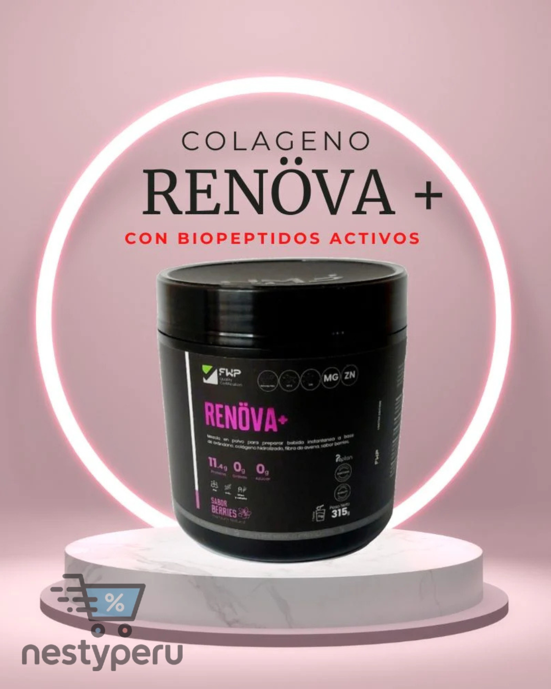 COLÁGENO RENOVA + BIOPÉPTIDOS ACTIVOS 315 gr