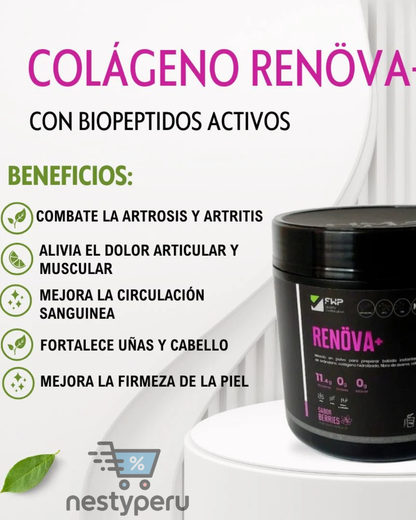 COLÁGENO RENOVA + BIOPÉPTIDOS ACTIVOS 315 gr